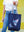 Winged Whispers | Denim Tote