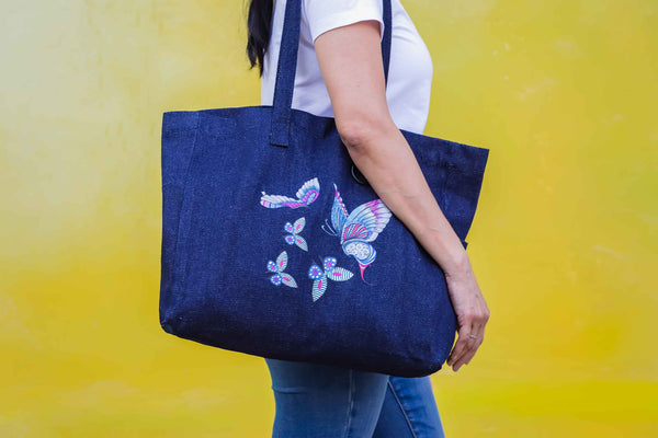 Butterfly Assembly | Weekender Denim Tote