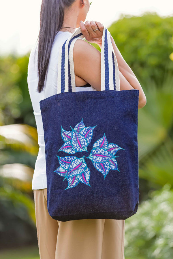 Tidal Bloom | Denim Tote