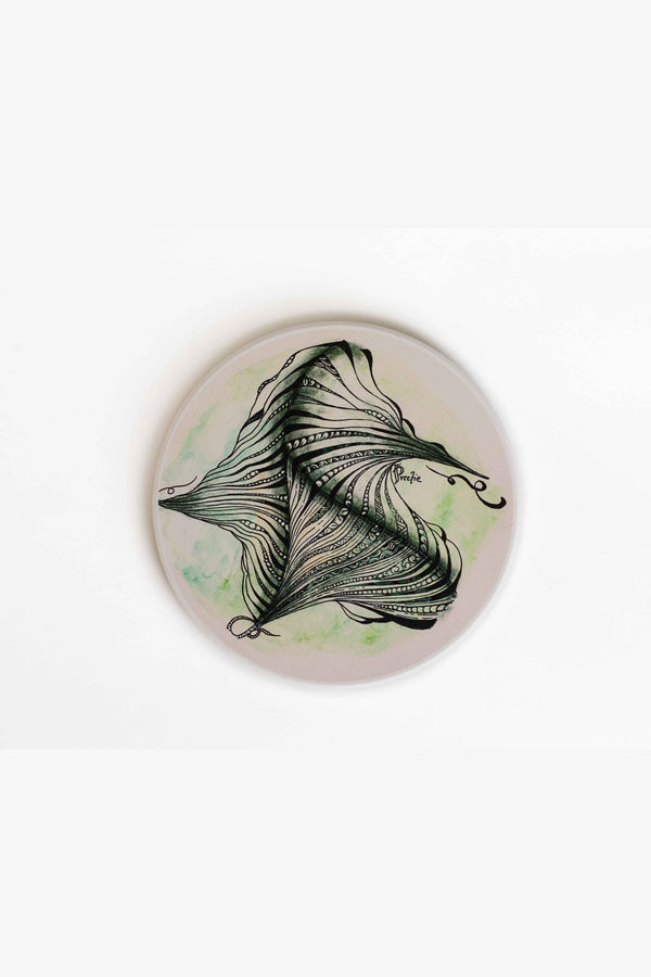 Unfurling Leaf | Intricate Art Coaster Set