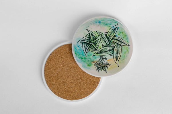 Trailing Vine | Intricate Art Coaster Set