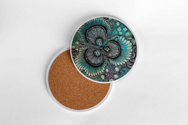 Forest Bloom | Intricate Art Coaster Set
