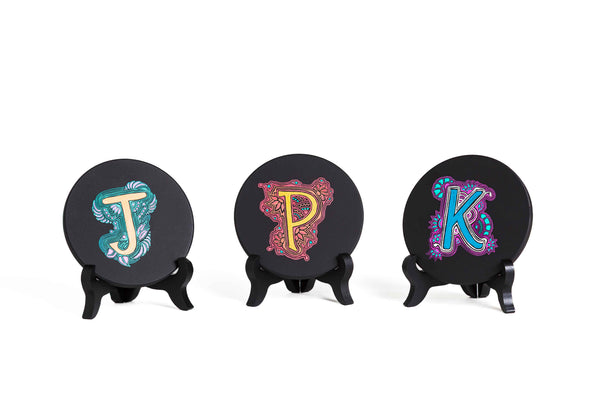 Tangled Letters – Alphabet Tile Art (J)