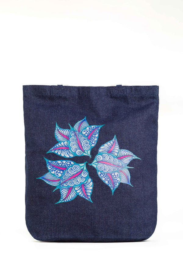 Tidal Bloom | Denim Tote