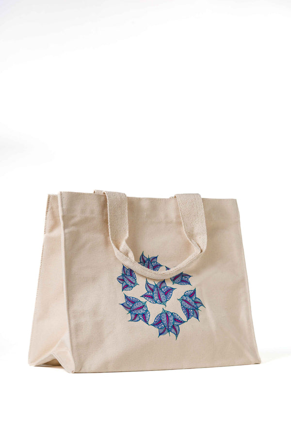 Centred Bloom | Canvas Workbag