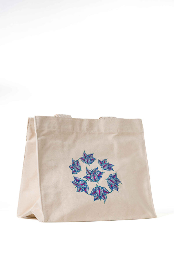 Centred Bloom | Canvas Workbag