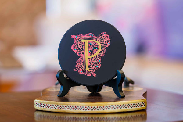Tangled Letters – Alphabet Tile Art (J)