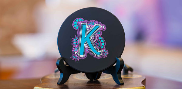 Tangled Letters – Alphabet Tile Art (J)