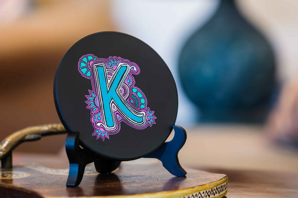 Tangled Letters – Alphabet Tile Art (J)