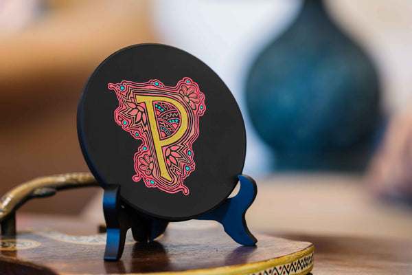 Tangled Letters – Alphabet Tile Art (J)