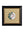 Framed circular ceramic medallion hand-painted with a stylized Ganesha profile in teal, gold and terracotta rays, mounted on golden linen in a black and gold frame — Tangled Monk original hand-drawn art