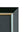 Corner detail of the black wooden frame with a silver inner edge and black mount — Tangled Monk framed wall art