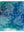 Midnight Paisley silk scarf laid flat, four white line-drawn paisley forms in a pinwheel over a teal and indigo watercolour wash — Tangled Monk original hand-drawn silk scarf